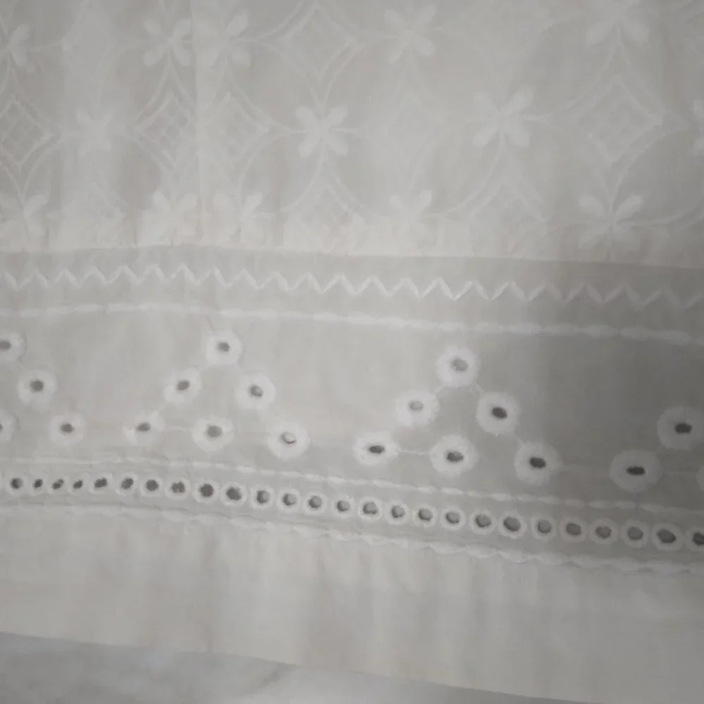 Talbots | Embroidered Eyelet Sheath Sleeveless Ivory White Dress | Size 18 - Picture 10 of 13